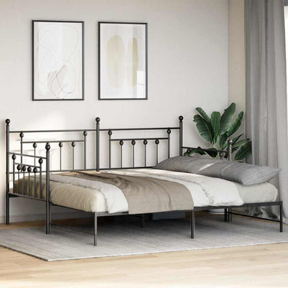 vidaXL Daybed Frame Black 107 x 203 cm Steel