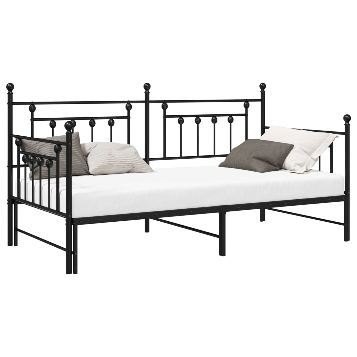 vidaXL Daybed Frame Black 107 x 203 cm Steel