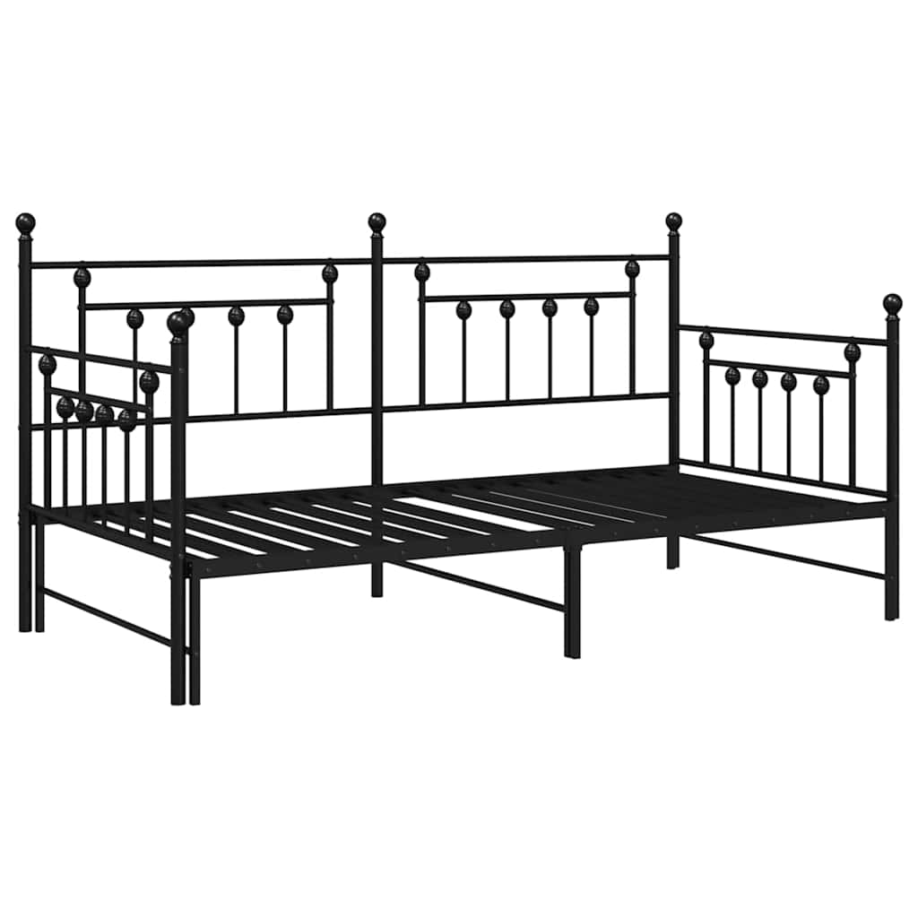 vidaXL Daybed Frame Black 107 x 203 cm Steel