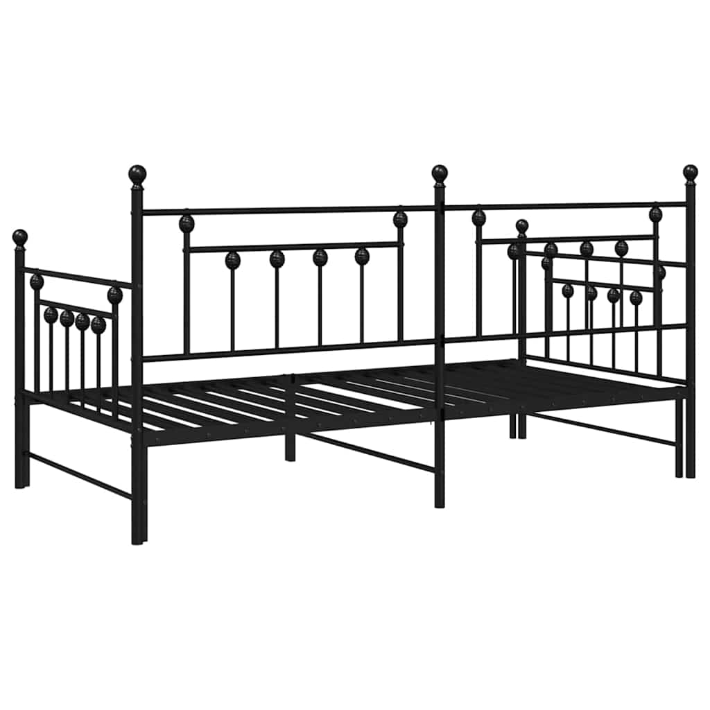 vidaXL Daybed Frame Black 107 x 203 cm Steel