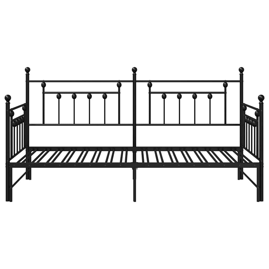 vidaXL Daybed Frame Black 107 x 203 cm Steel