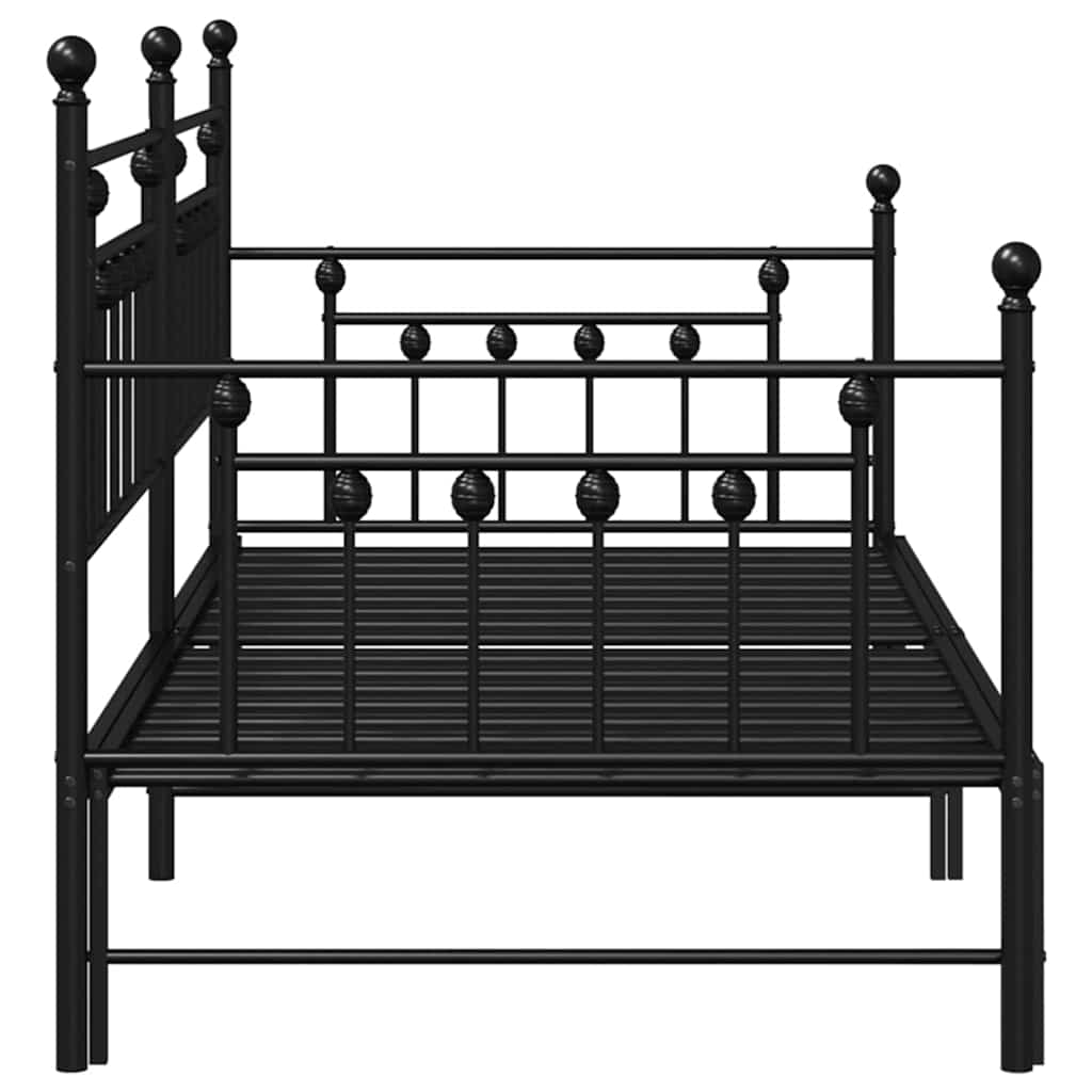 vidaXL Daybed Frame Black 107 x 203 cm Steel