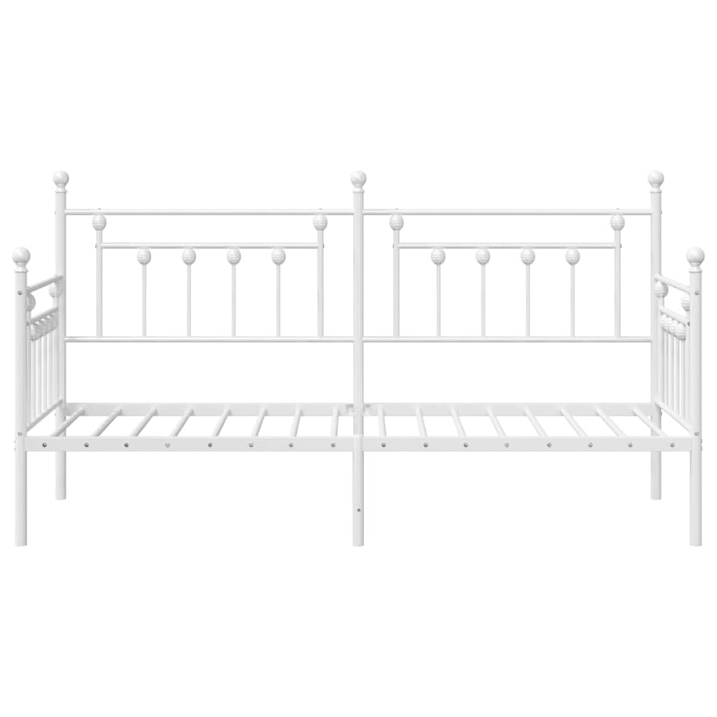 vidaXL Daybed Frame White 75 x 190 cm Steel