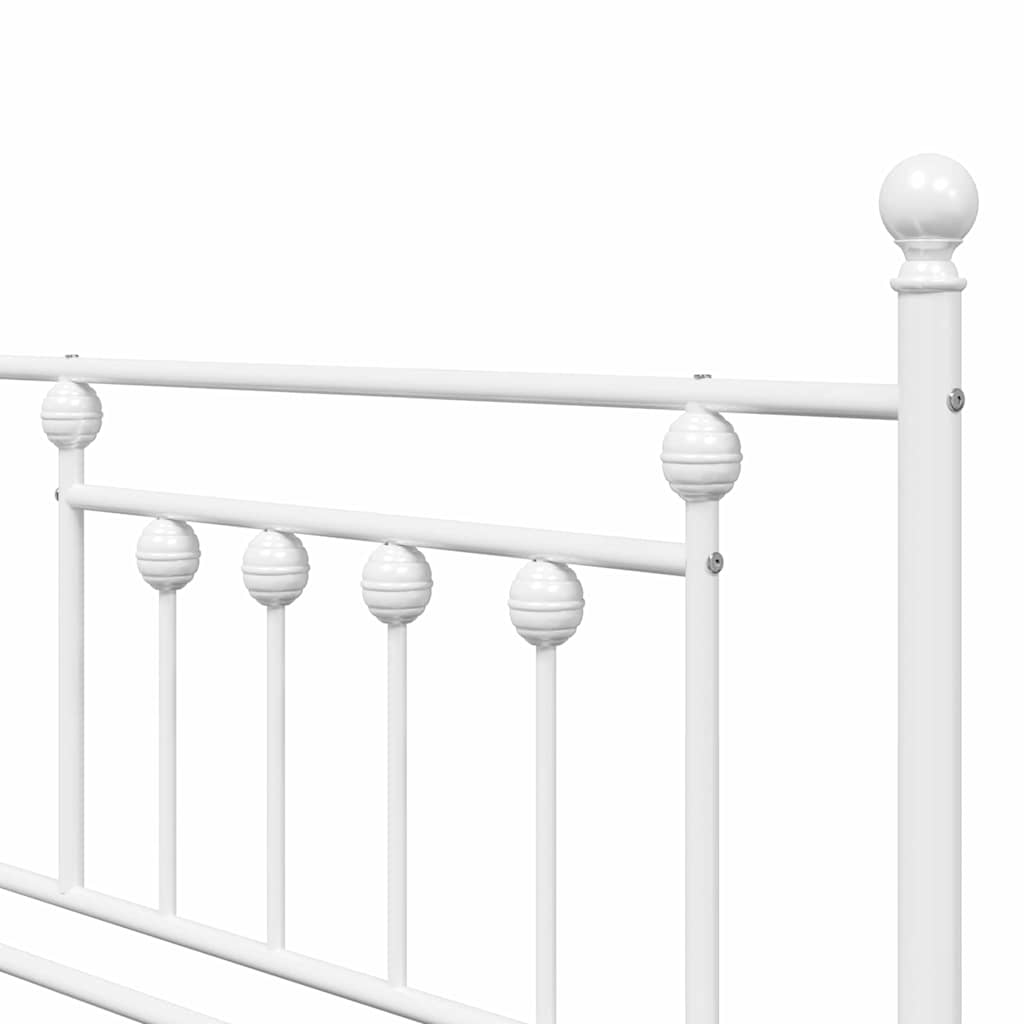 vidaXL Daybed Frame White 100 x 190 cm Steel