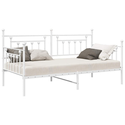 vidaXL Daybed Frame White 100 x 190 cm Steel