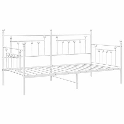 vidaXL Daybed Frame White 100 x 190 cm Steel
