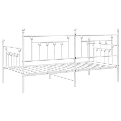 vidaXL Daybed Frame White 100 x 190 cm Steel