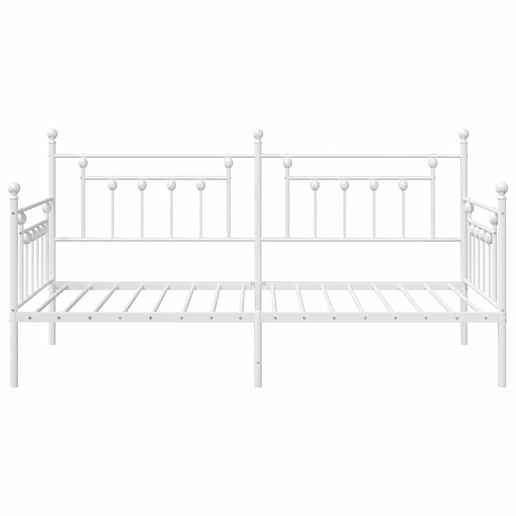 vidaXL Daybed Frame White 100 x 190 cm Steel