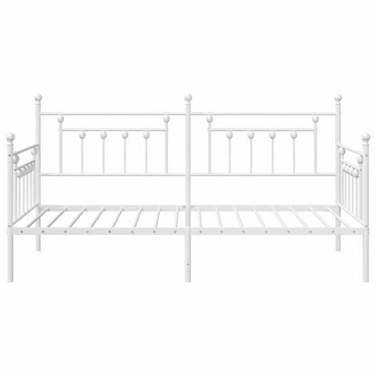 vidaXL Daybed Frame White 100 x 190 cm Steel