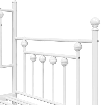 vidaXL Daybed Frame White 75 x 190 cm Steel
