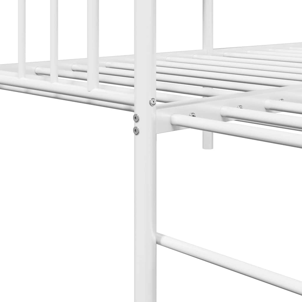 vidaXL Daybed Frame White 75 x 190 cm Steel