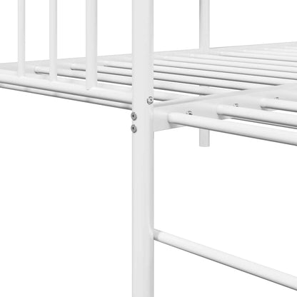 vidaXL Daybed Frame White 75 x 190 cm Steel