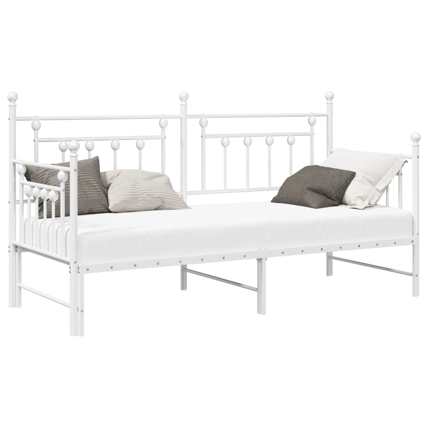 vidaXL Daybed Frame White 75 x 190 cm Steel