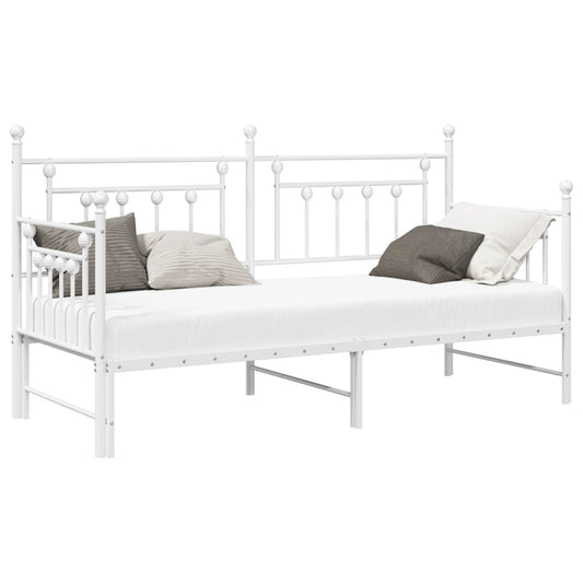 vidaXL Daybed Frame White 75 x 190 cm Steel
