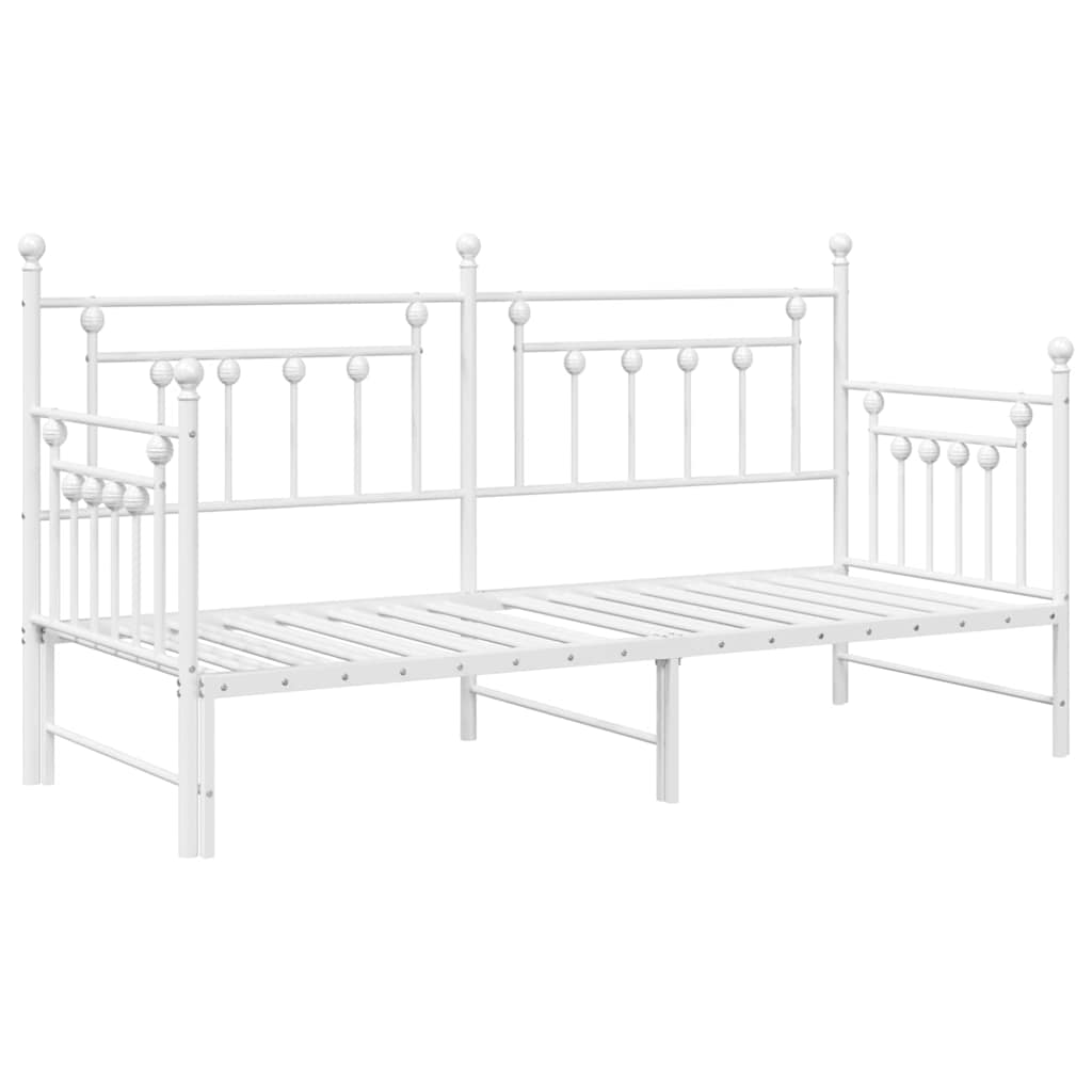 vidaXL Daybed Frame White 75 x 190 cm Steel
