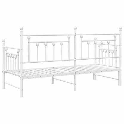 vidaXL Daybed Frame White 75 x 190 cm Steel