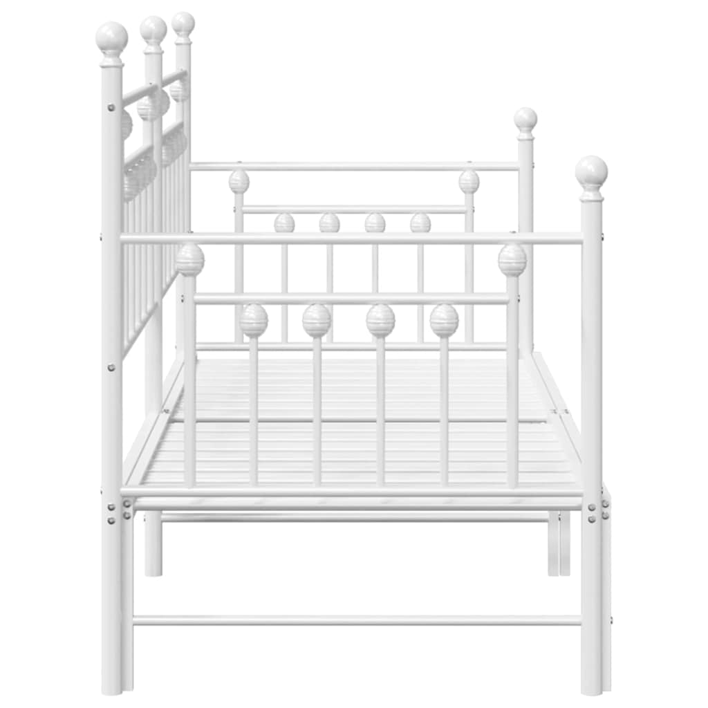 vidaXL Daybed Frame White 75 x 190 cm Steel