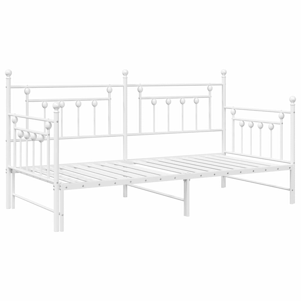 vidaXL Daybed Frame White 90 x 190 cm Steel