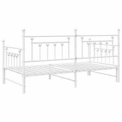 vidaXL Daybed Frame White 90 x 190 cm Steel