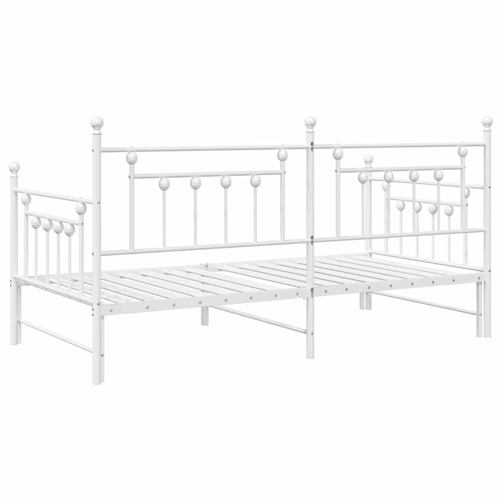 vidaXL Daybed Frame White 90 x 200 cm Steel