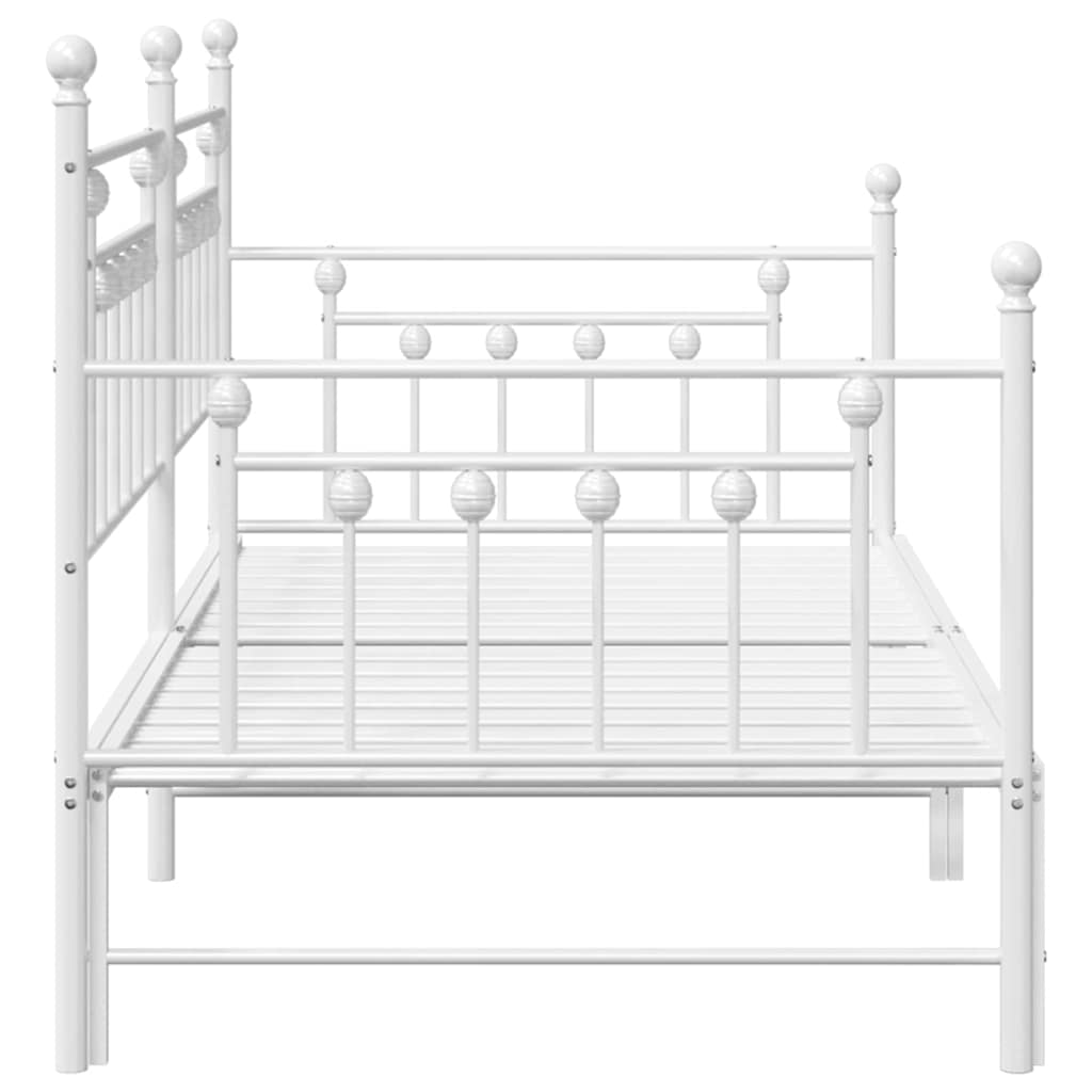 vidaXL Daybed Frame White 90 x 200 cm Steel