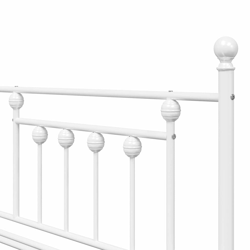 vidaXL Daybed Frame White 100 x 190 cm Steel