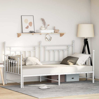 vidaXL Daybed Frame White 107 x 203 cm Steel