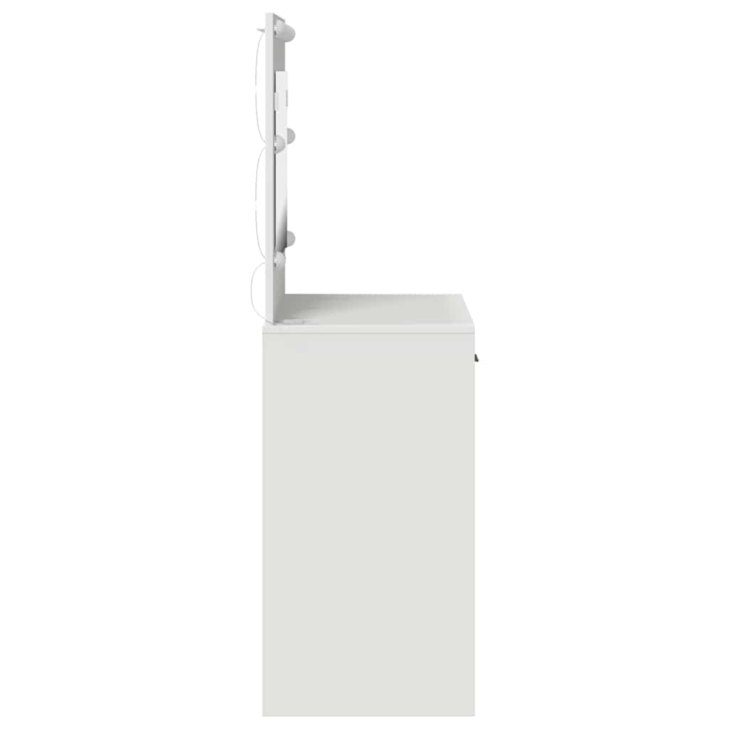 vidaXL Dressing Table White 78.5 x 41 x 135 cm Engineered Wood