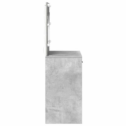 vidaXL Dressing Table Concrete Grey 78.5 x 41 x 135 cm Engineered Wood