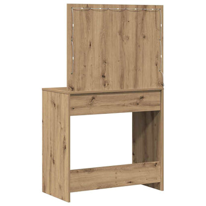 vidaXL Dressing Table Artisan Oak 78.5 x 41 x 135 cm Engineered Wood