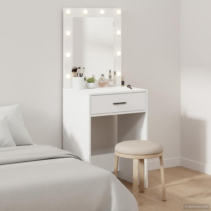 vidaXL Dressing Table White 50 x 41 x 135 cm Engineered Wood