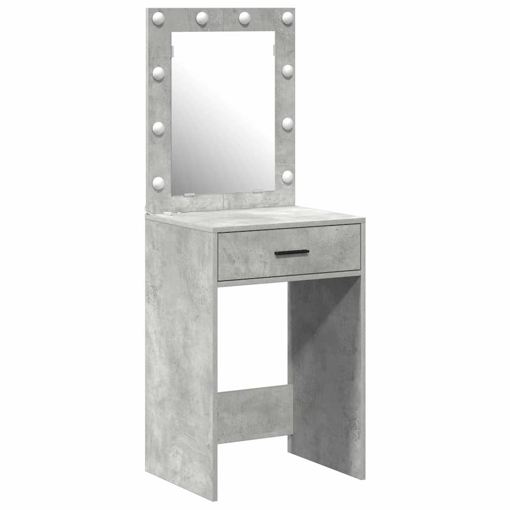 vidaXL Dressing Table Concrete Grey 50 x 41 x 135 cm Engineered Wood