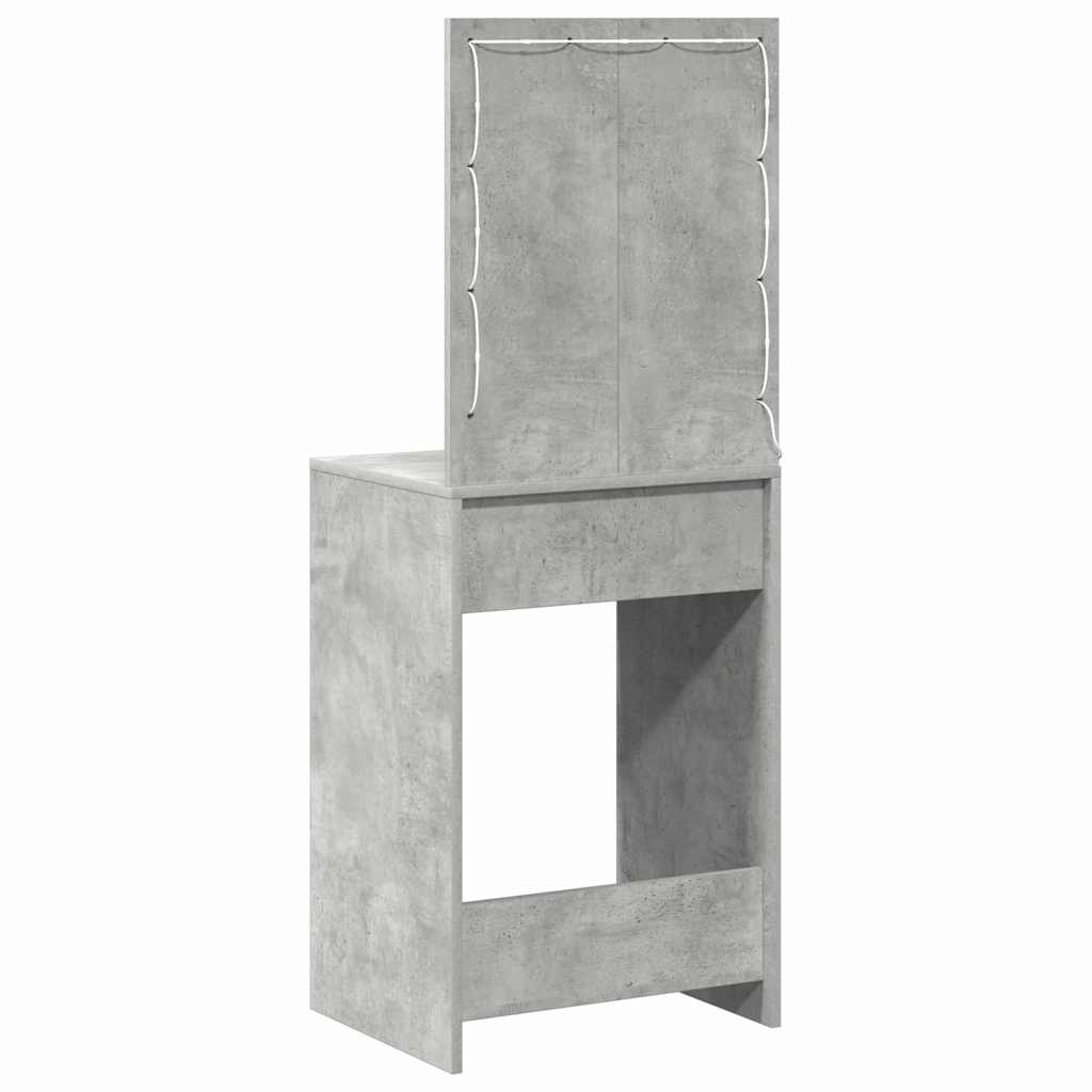 vidaXL Dressing Table Concrete Grey 50 x 41 x 135 cm Engineered Wood