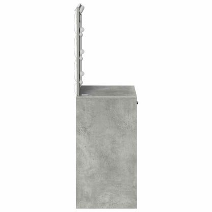 vidaXL Dressing Table Concrete Grey 50 x 41 x 135 cm Engineered Wood