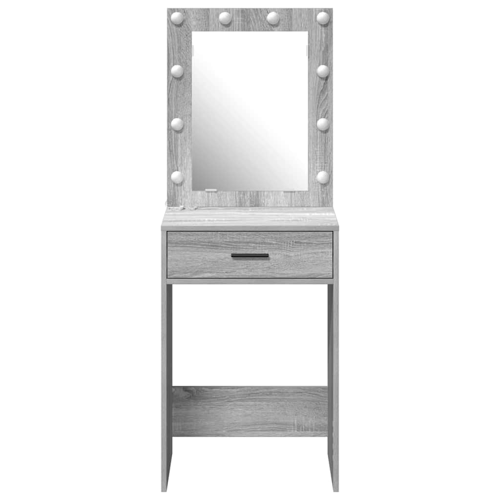 vidaXL Dressing Table Grey Sonoma 50 x 41 x 135 cm Engineered Wood