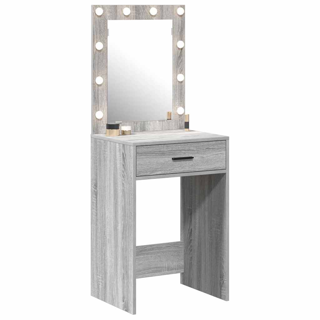 vidaXL Dressing Table Grey Sonoma 50 x 41 x 135 cm Engineered Wood