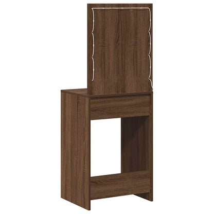 vidaXL Dressing Table Brown Oak 50 x 41 x 135 cm Engineered Wood