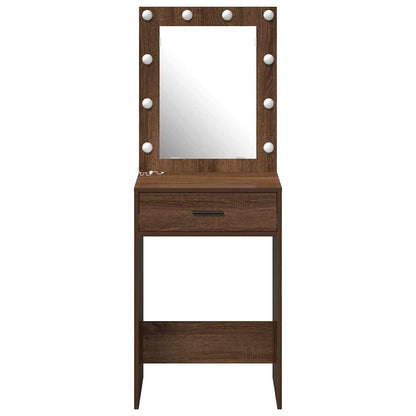 vidaXL Dressing Table Brown Oak 50 x 41 x 135 cm Engineered Wood