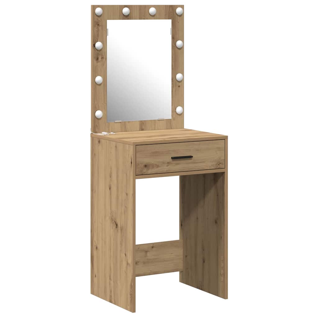 vidaXL Dressing Table Artisan Oak 50 x 41 x 135 cm Engineered Wood