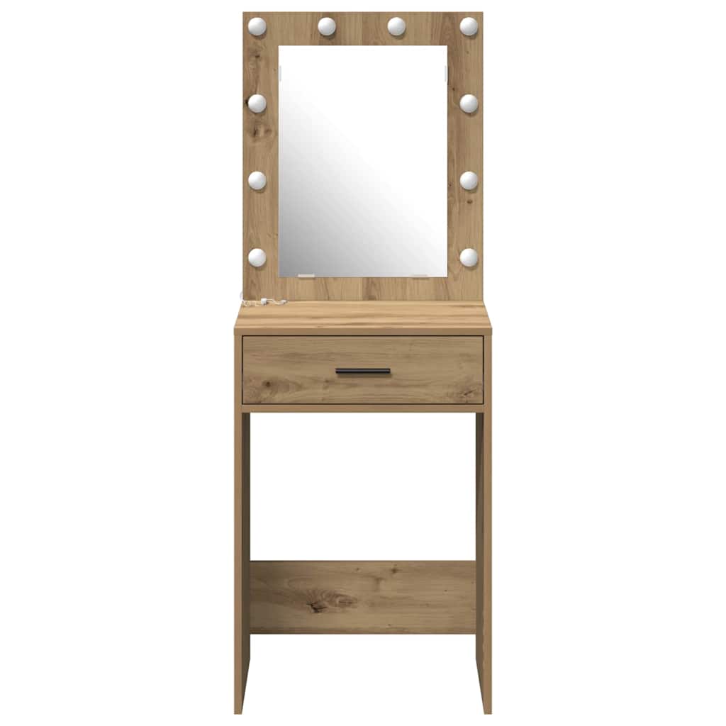 vidaXL Dressing Table Artisan Oak 50 x 41 x 135 cm Engineered Wood