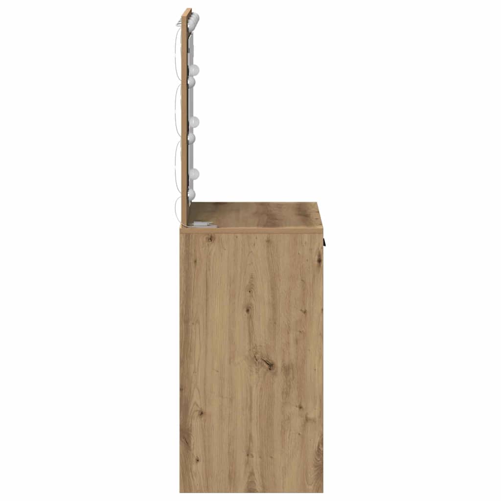 vidaXL Dressing Table Artisan Oak 50 x 41 x 135 cm Engineered Wood
