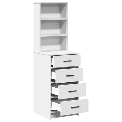 vidaXL Highboard White 40 x 41 x 135 cm Engineered Wood