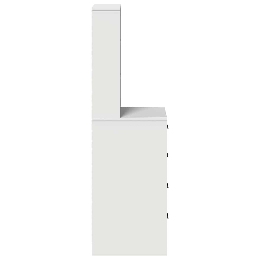 vidaXL Highboard with Drawer White 40 x 41 x 135 cm Engineered wood