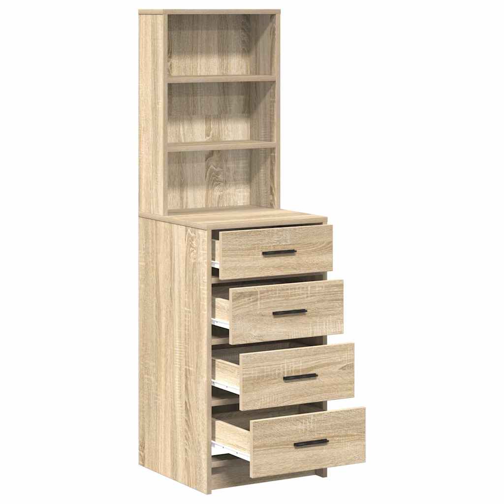 vidaXL Highboard Sonoma oak 40 x 41 x 135 cm Engineered wood