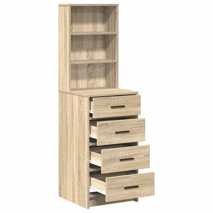 vidaXL Highboard Sonoma oak 40 x 41 x 135 cm Engineered wood