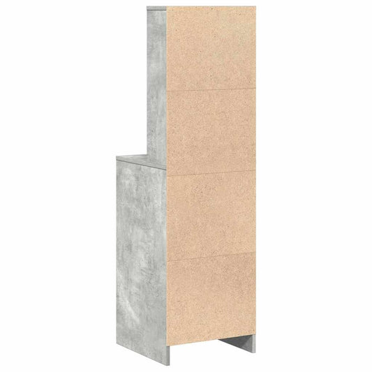 vidaXL Highboard Concrete grey 40 x 41 x 135 cm Engineered wood