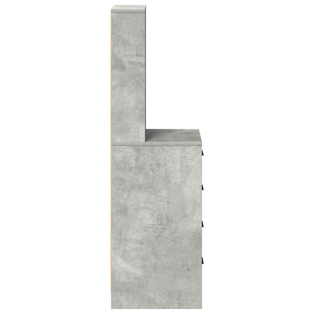 vidaXL Highboard Concrete grey 40 x 41 x 135 cm Engineered wood