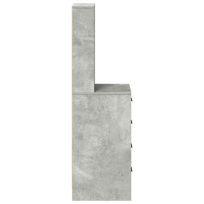 vidaXL Highboard Concrete grey 40 x 41 x 135 cm Engineered wood