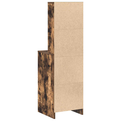 vidaXL Highboard Smoked oak 40 x 41 x 135 cm Engineered wood
