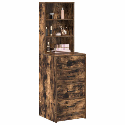 vidaXL Highboard Smoked oak 40 x 41 x 135 cm Engineered wood